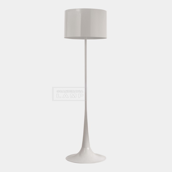 White Spun Floor Lamp is designed by Sebastian Wrong